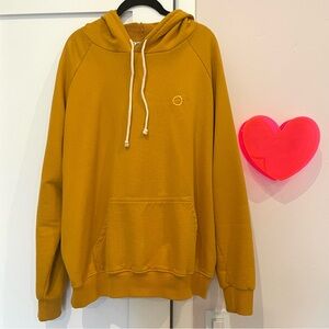 Big Bud Press - Oversized Drawstring Hoodie in Mustard Yellow 🍂